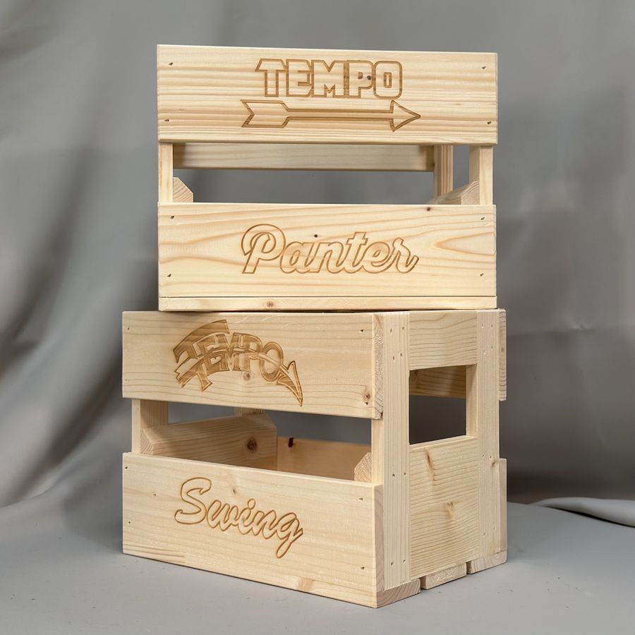 Ølkasse med valgfri logo/tekst