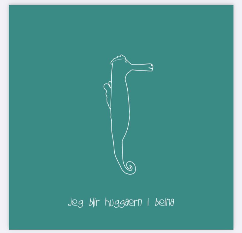 Kort dobbel - Jeg blir huggærn i beina